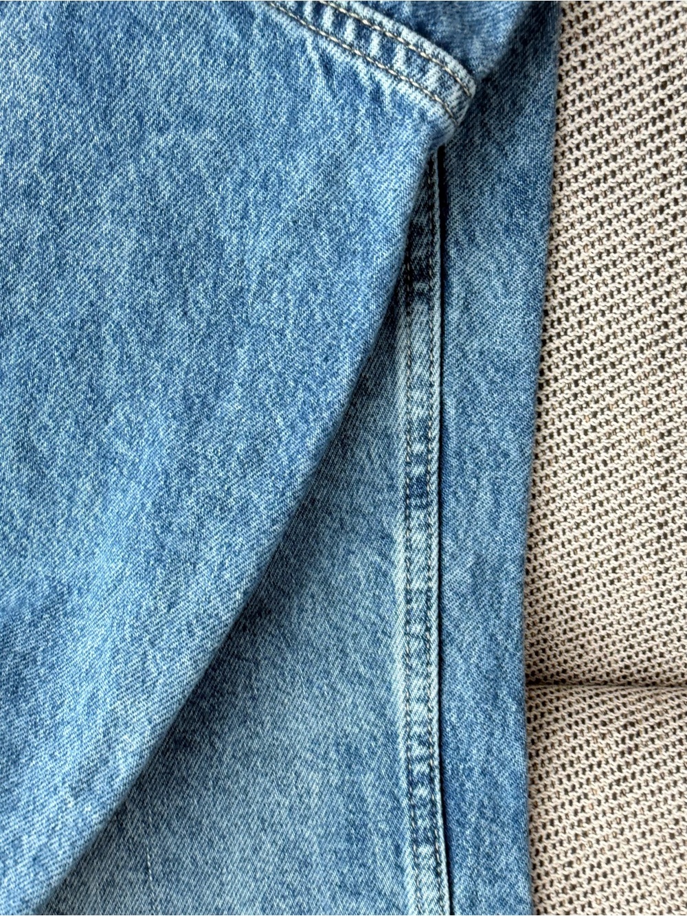 GAP Low Slung Extra Baggy Jeans in Light Blue Denim Size 18 - Picture 6 of 6